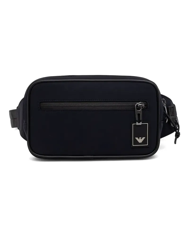 Emporio Armani Gürteltasche mit Logo-Patch - Blau Blau
