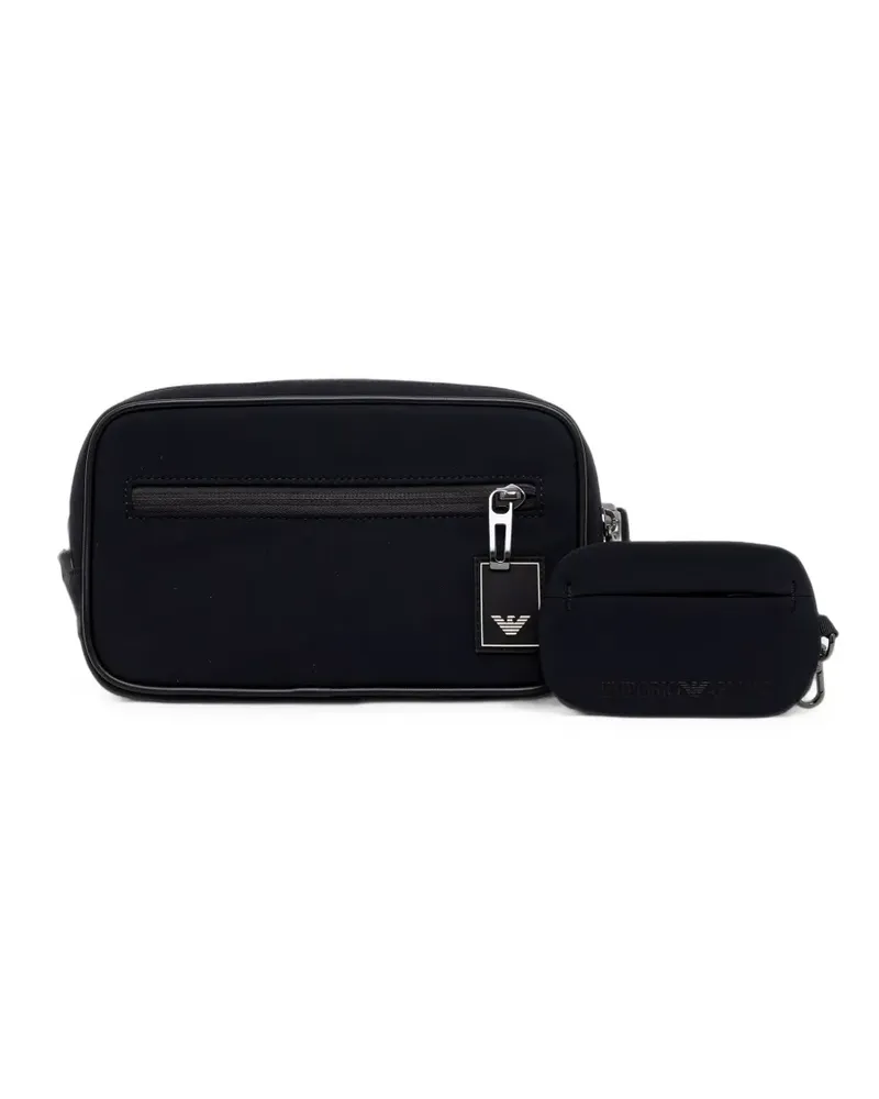 Emporio Armani Gürteltasche mit Logo-Patch - Blau Blau