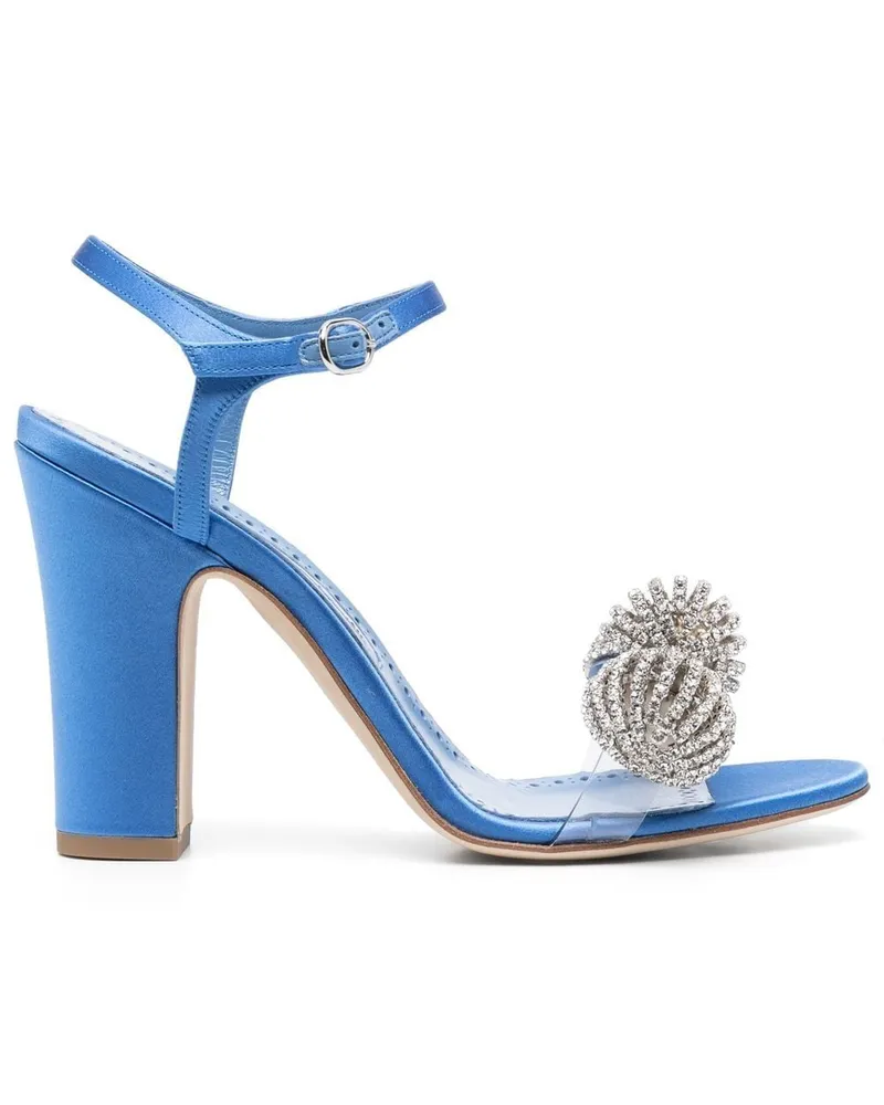 Manolo Blahnik Ostria Sandalen 90mm - Blau Blau
