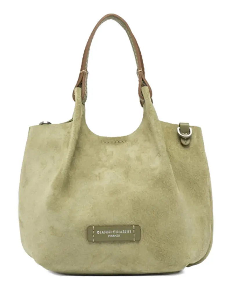 Gianni Chiarini Shopper mit Logo-Schild - Grün Grün