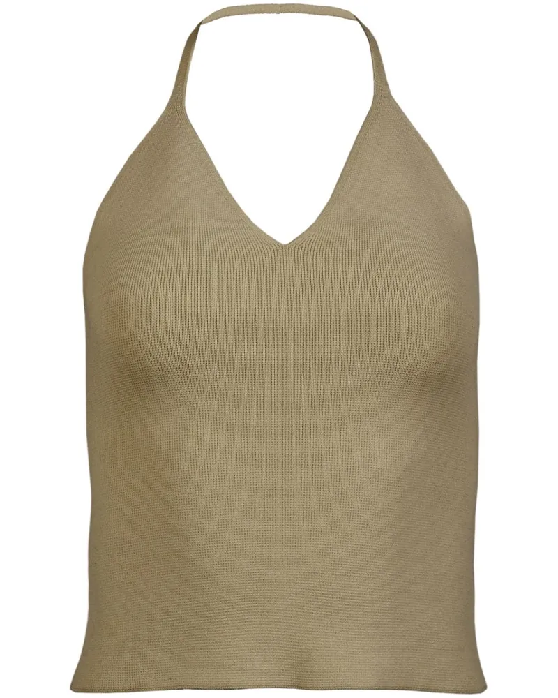 KHAITE Thaiane Neckholder-Top - Grün Grün