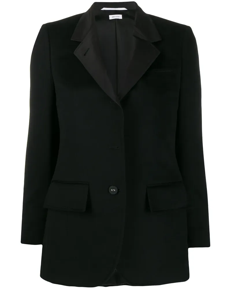 Thom Browne Schmale Jacke - Schwarz Schwarz