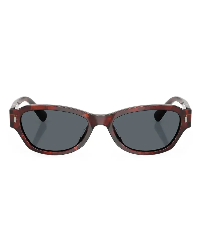 Persol Eckige Sonnenbrille in Schildpattoptik - Rot Rot