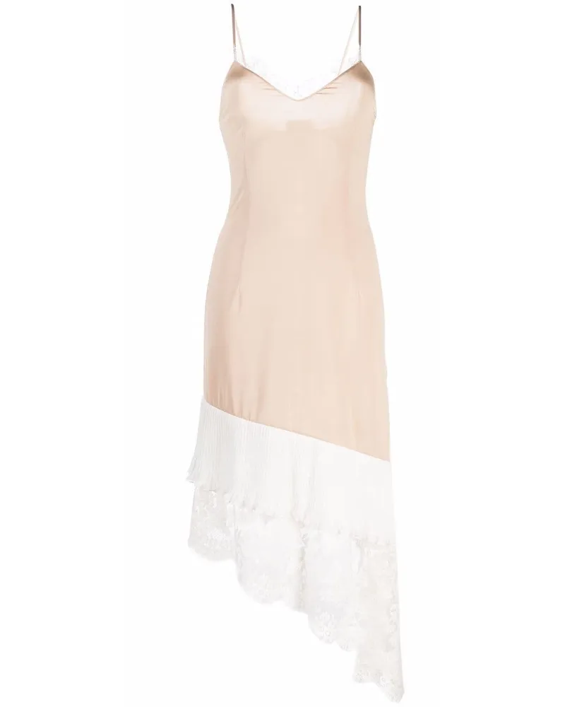 VETEMENTS Kleid mit Spitzeneinsätzen - Nude Nude