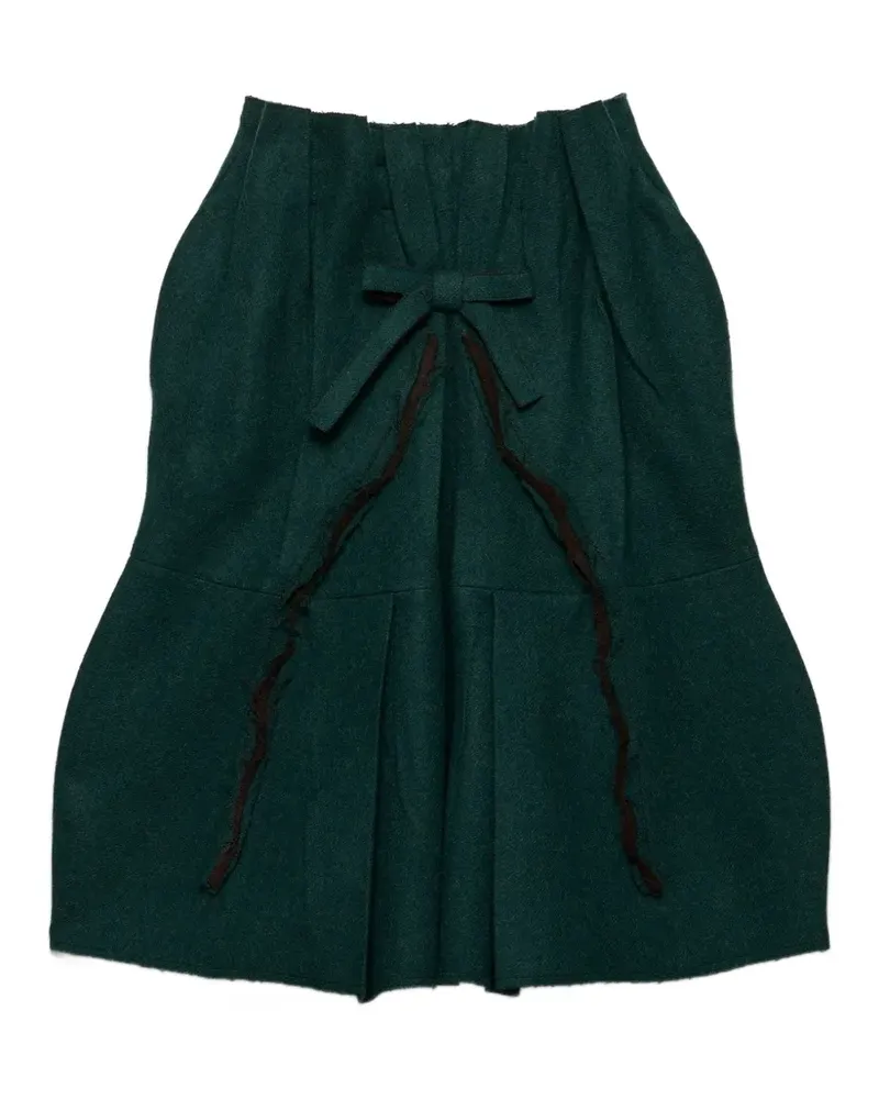 Prada Shetland wool midi skirt - Grün Grün