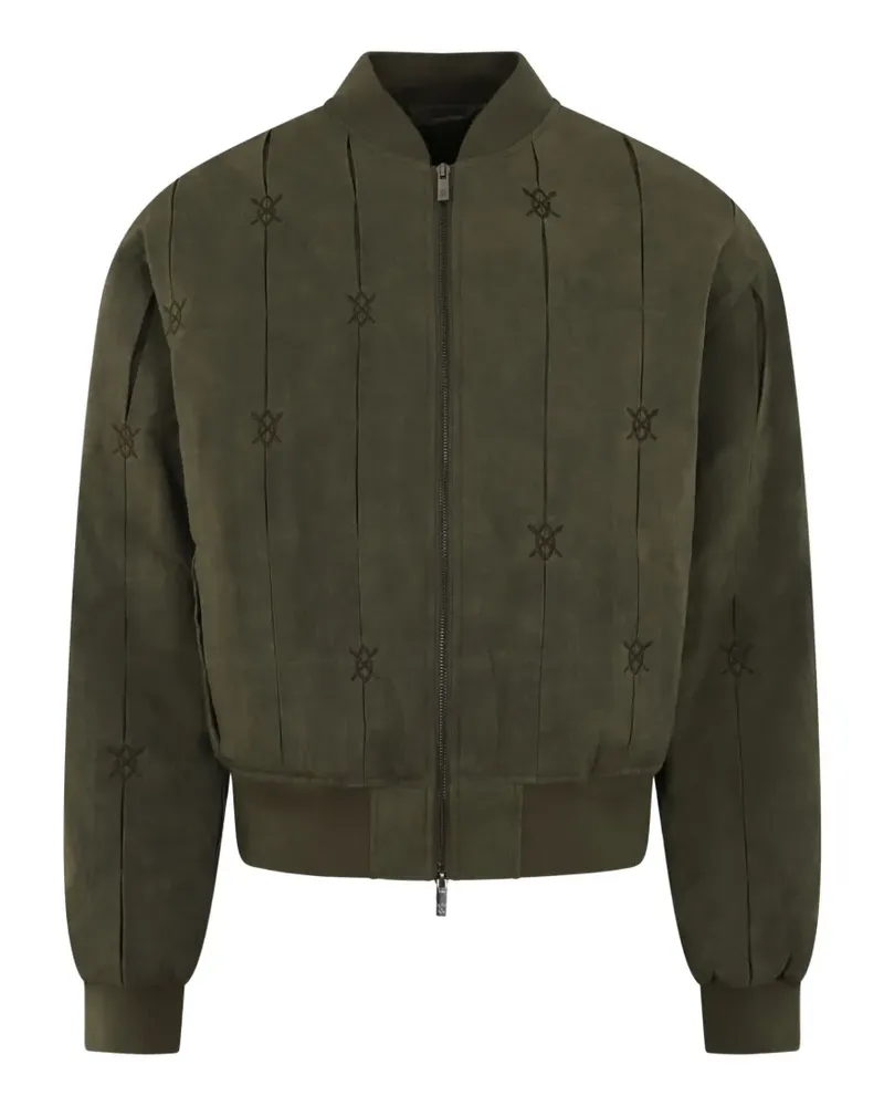 Daily Paper Rasal logo-embroidered bomber jacket - Grün Grün