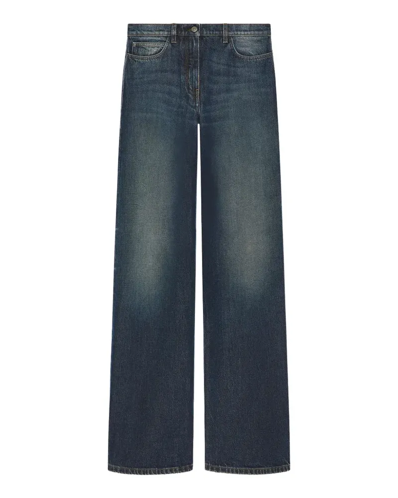 Courrèges Ausgeblichene Wide-Leg-Jeans - Blau Blau
