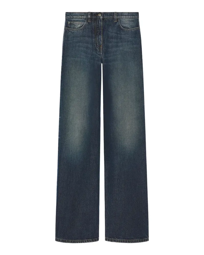 Courrèges Ausgeblichene Wide-Leg-Jeans - Blau Blau