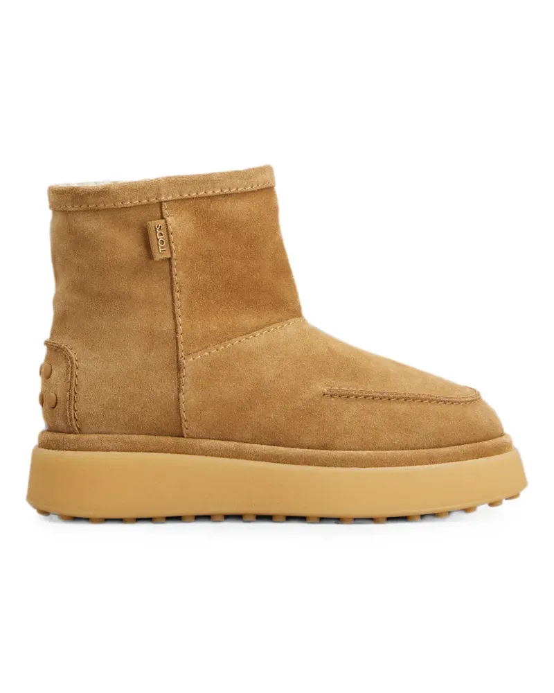 TOD'S Stiefeletten mit Shearling-Futter - Nude Nude