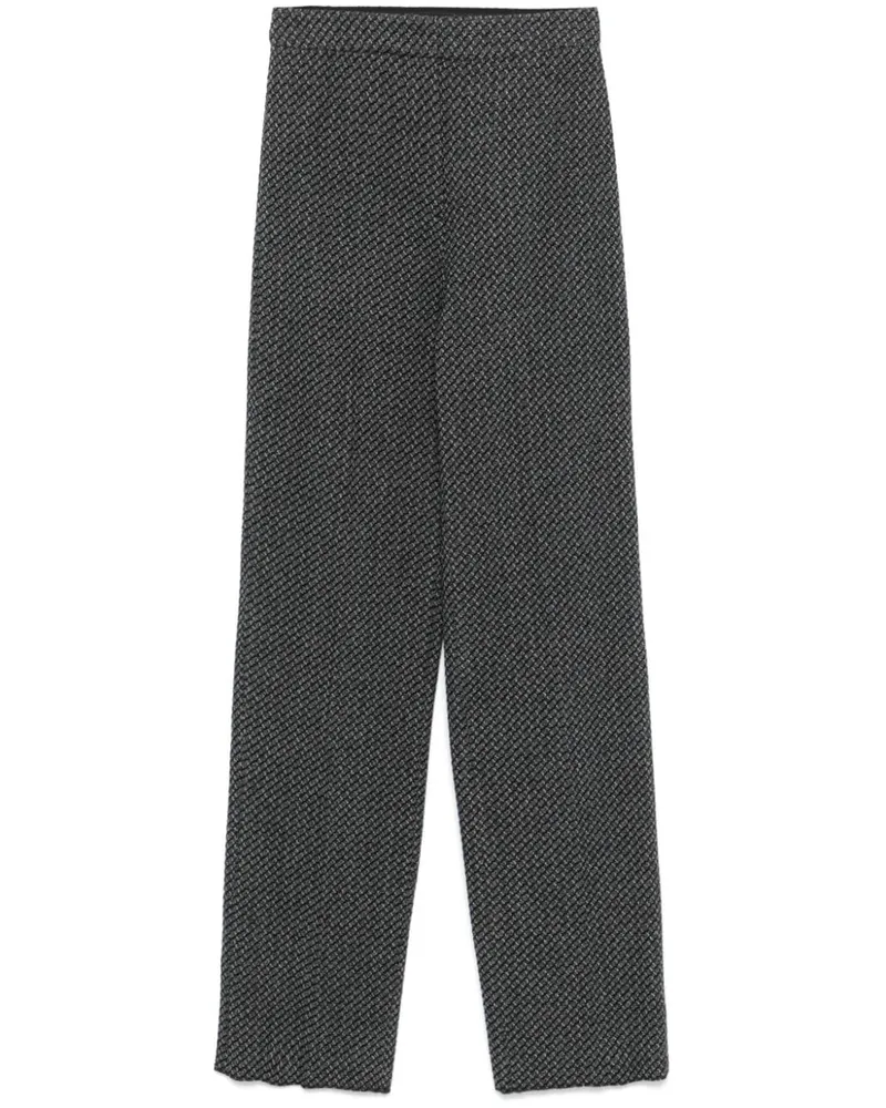 Emporio Armani Hose mit Jacquardmuster - Grau Grau