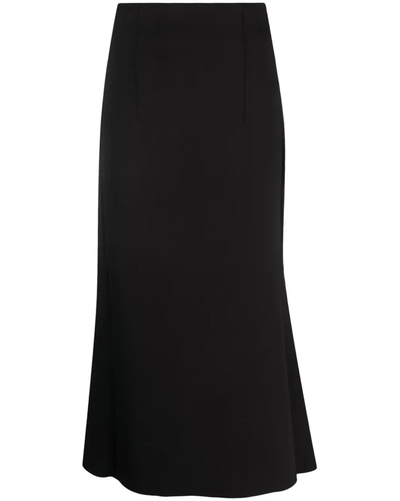 Philosophy Di Lorenzo Serafini Ausgestellter Midirock - Schwarz Schwarz