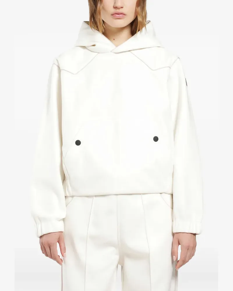 Moncler Hoodie mit Logo-Patch - Nude Nude