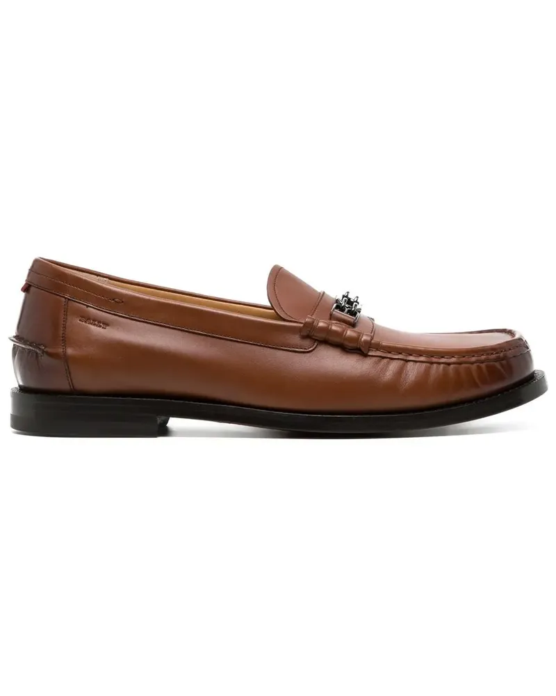 Bally Loafer mit Stegverzierung - Braun Braun