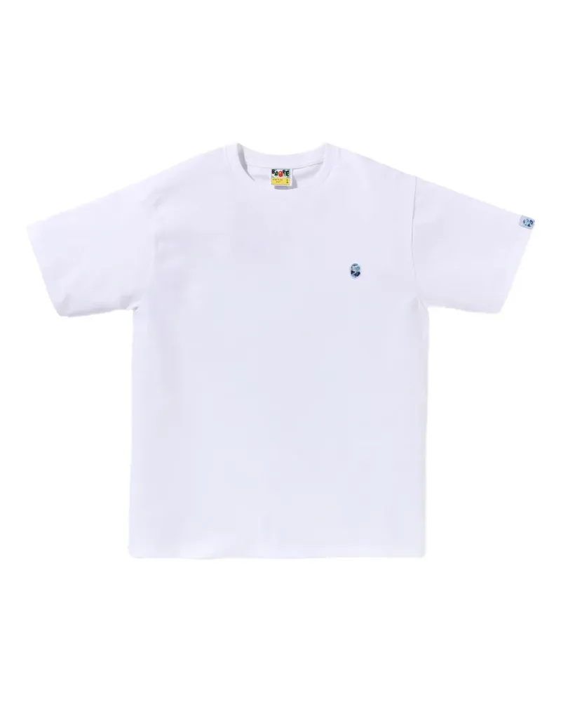 BAPE logo-print cotton T-shirt - Weiß Weiß