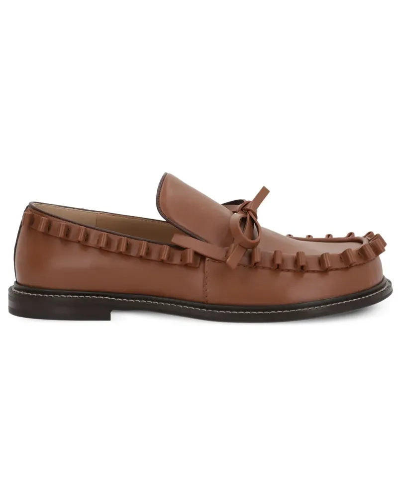 J.W.Anderson Loafer mit Rüschenbesatz - Braun Braun