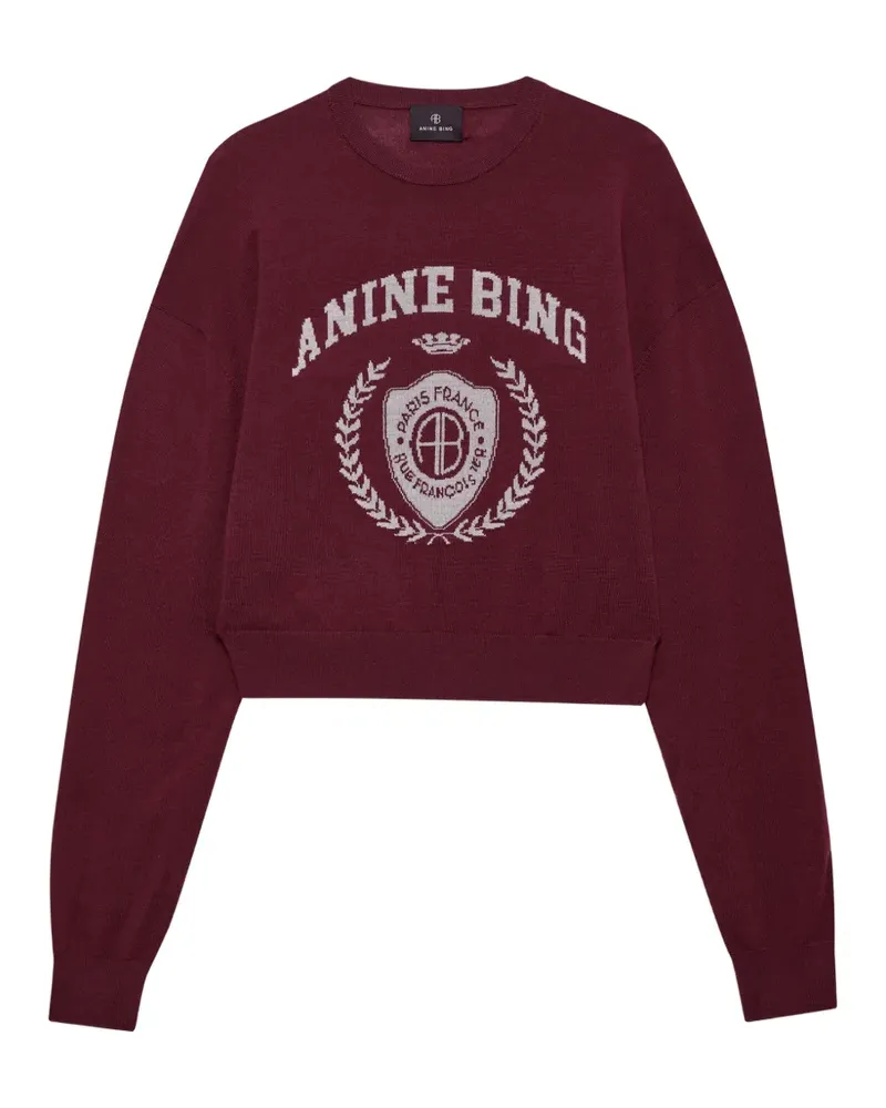 Anine Bing Mia sweater - burgundy - Rot Rot