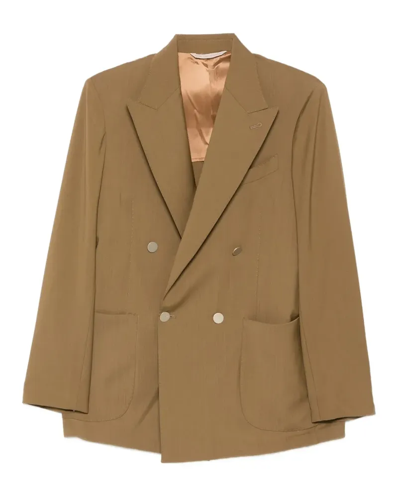 Briglia 1949 double-breasted pocket blazer - Braun Braun