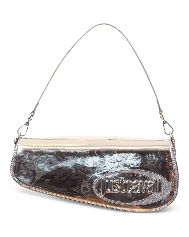 Just Cavalli Schultertasche mit Kettenriemen - Metallic Metallic