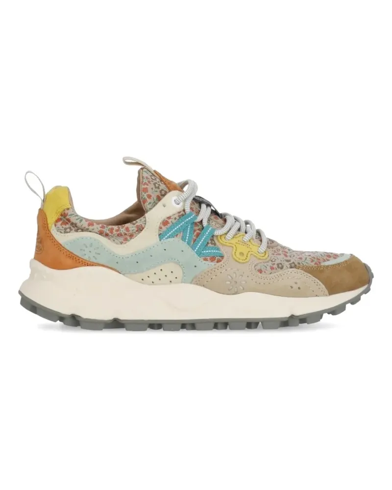 Flower MOUNTAIN Yamano 3 suede sneakers - Nude Nude