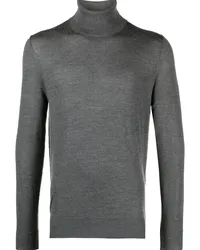 Hackett Fein gestrickter Rollkragenpullover Grau