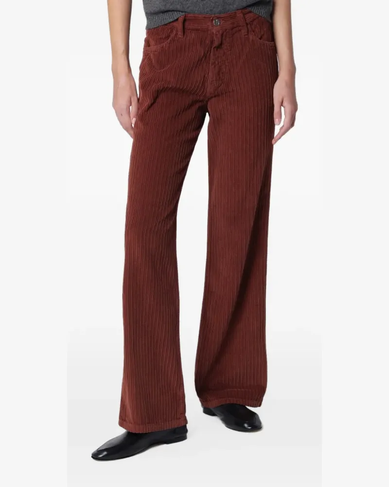 Alexandra Golovanoff France Hose mit geradem Bein und Cord-Struktur - Braun Braun