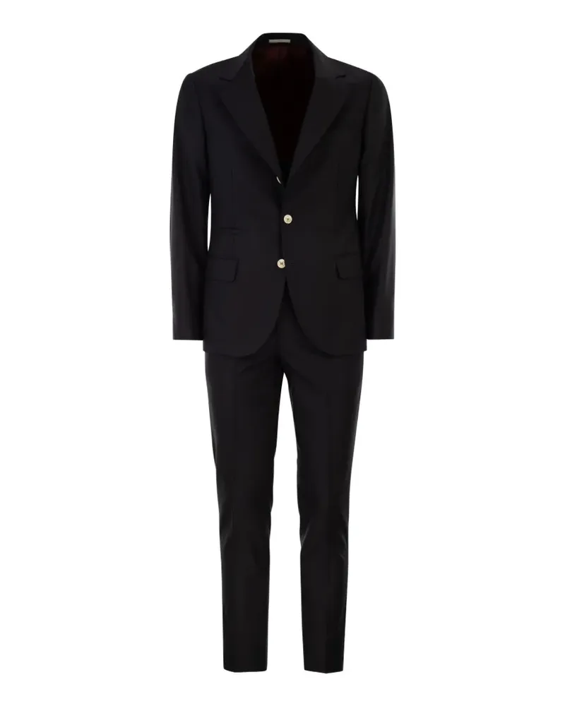 Brunello Cucinelli button-up suit - Blau Blau