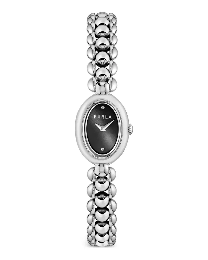 Furla Oval Case Armbanduhr 23mm - Schwarz Schwarz