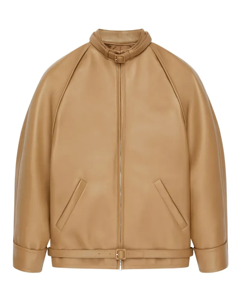 Courrèges Circle Edge Bomberjacke mit Cut-Out - Nude Nude