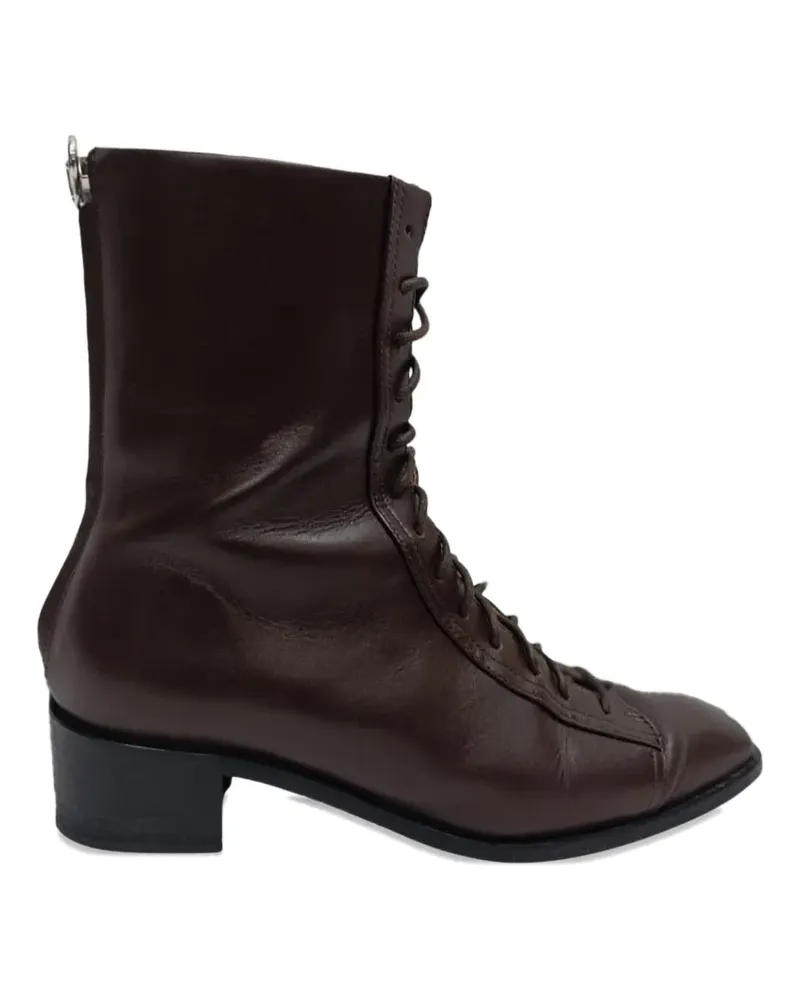 aeyde lace-up zipped boots - Braun Braun