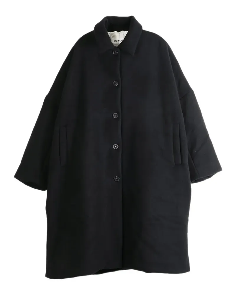 Casey Casey Big Blobby button-up cashmere coat - Schwarz Schwarz
