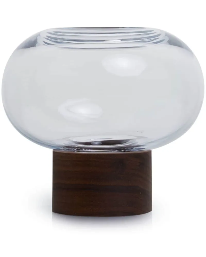 LSA International Kleine Oblate Vase - Braun Braun