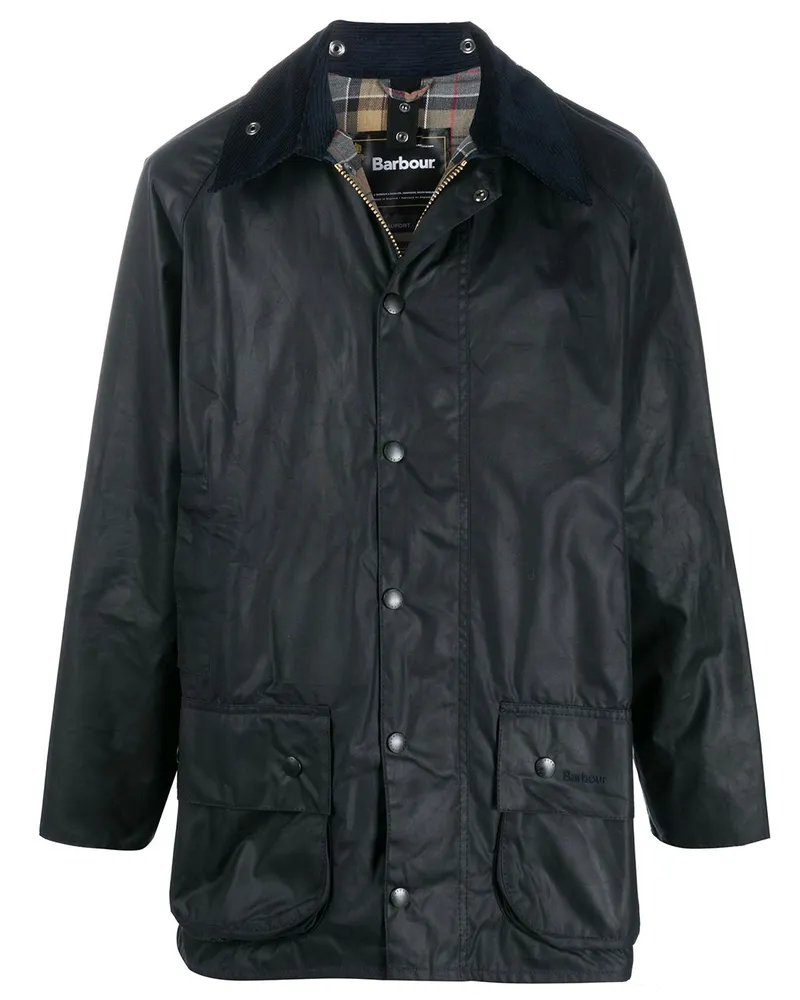 Barbour Beaufort' Jacke mit Druckknöpfen - Blau Blau
