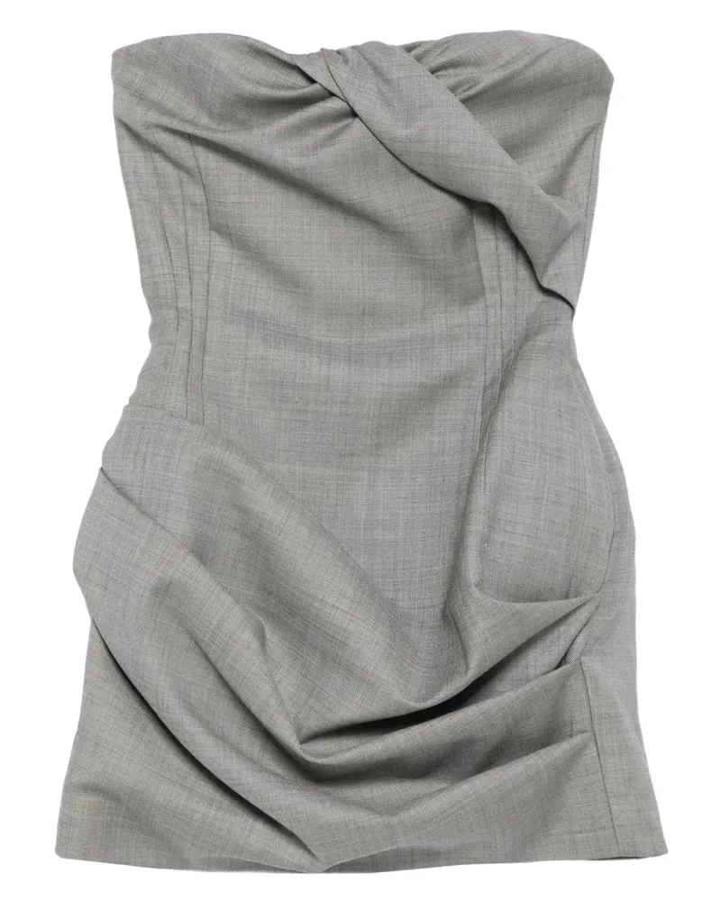 Magda Butrym Drapiertes Kleid - Grau Grau