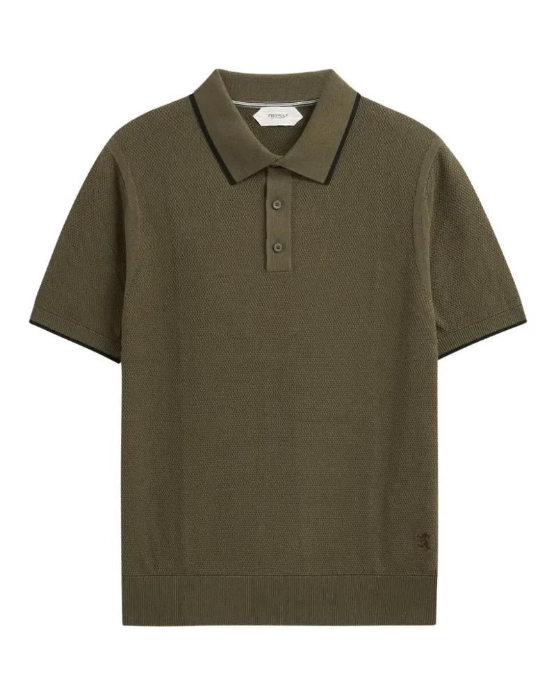Pringle of Scotland Poloshirt mit Rautenstich - Grün Grün