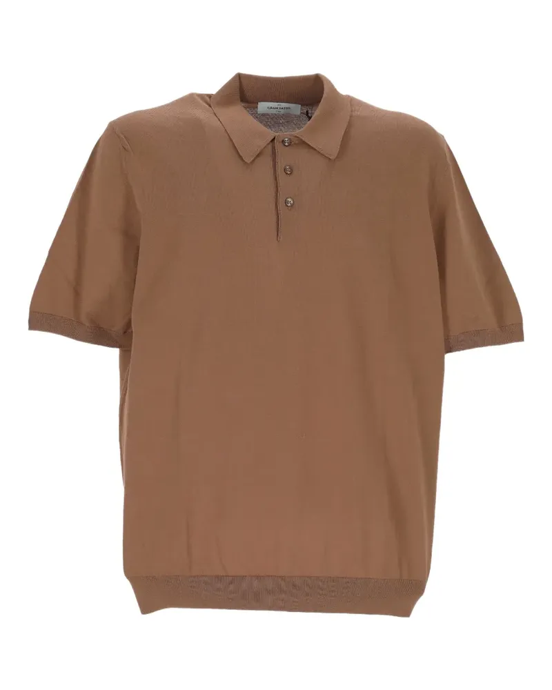 Gran Sasso short-sleeve polo shirt - Braun Braun