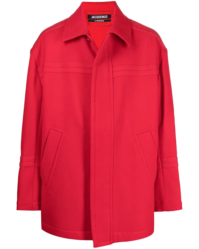 Jacquemus Gerade Jacke im Oversized-Look - Rot Rot