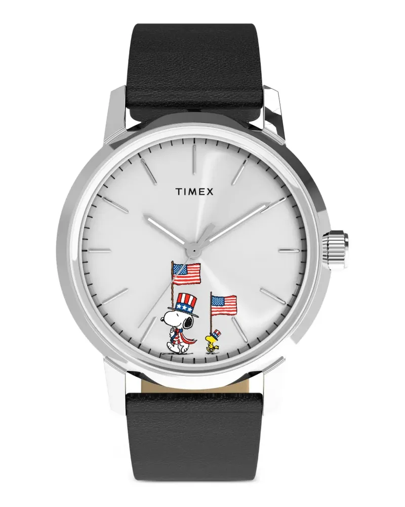 Timex x Peanuts Marlin Americana Armbanduhr 40mm - Silber Silber