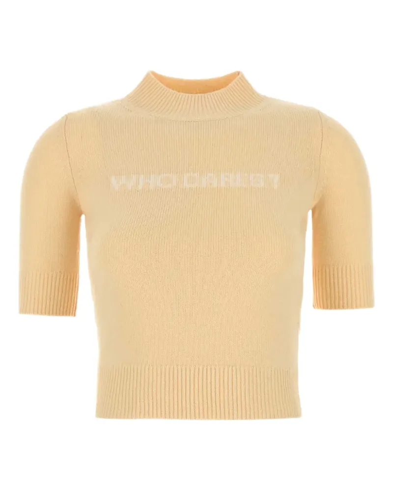 SPORTMAX Kurzärmeliges Strickoberteil - Nude Nude
