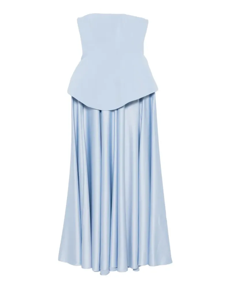 Solace London Oriana strapless maxi dress - Blau Blau