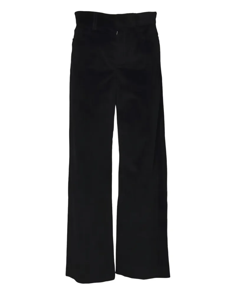 Max Mara corduroy-effect trousers - Schwarz Schwarz