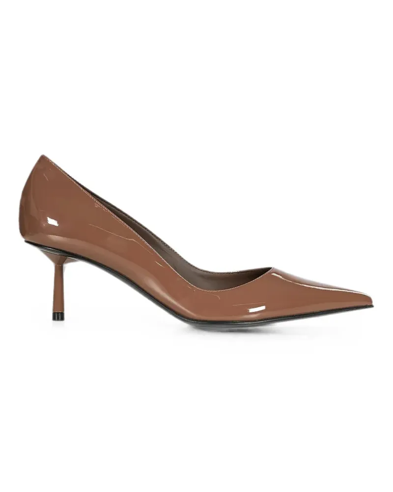 Le Silla patent-finish pointed-toe pumps - Braun Braun