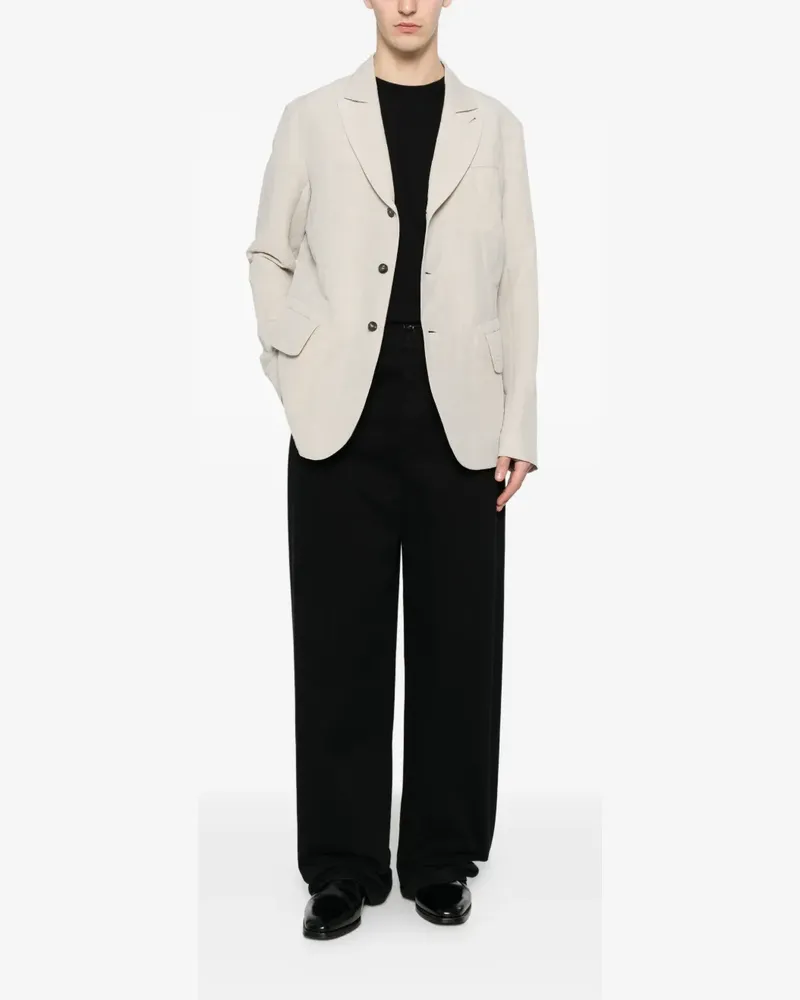 Masnada Bia notched-lapel pocket blazer - Nude Nude