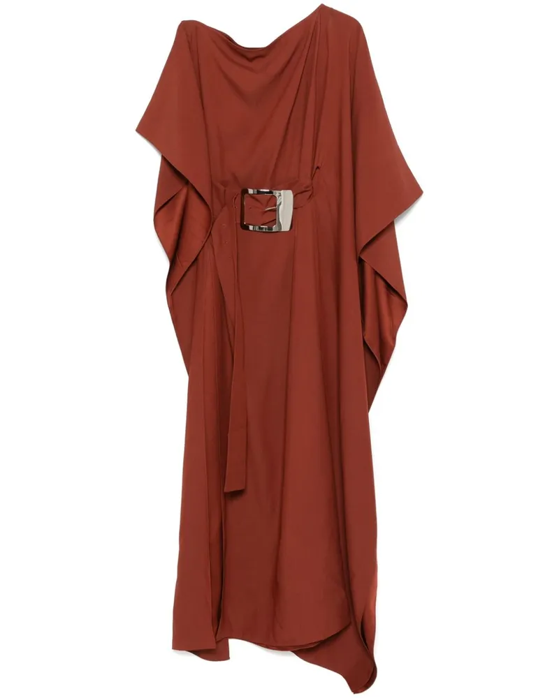 Taller Marmo Maxikleid mit Gürtel - Braun Braun