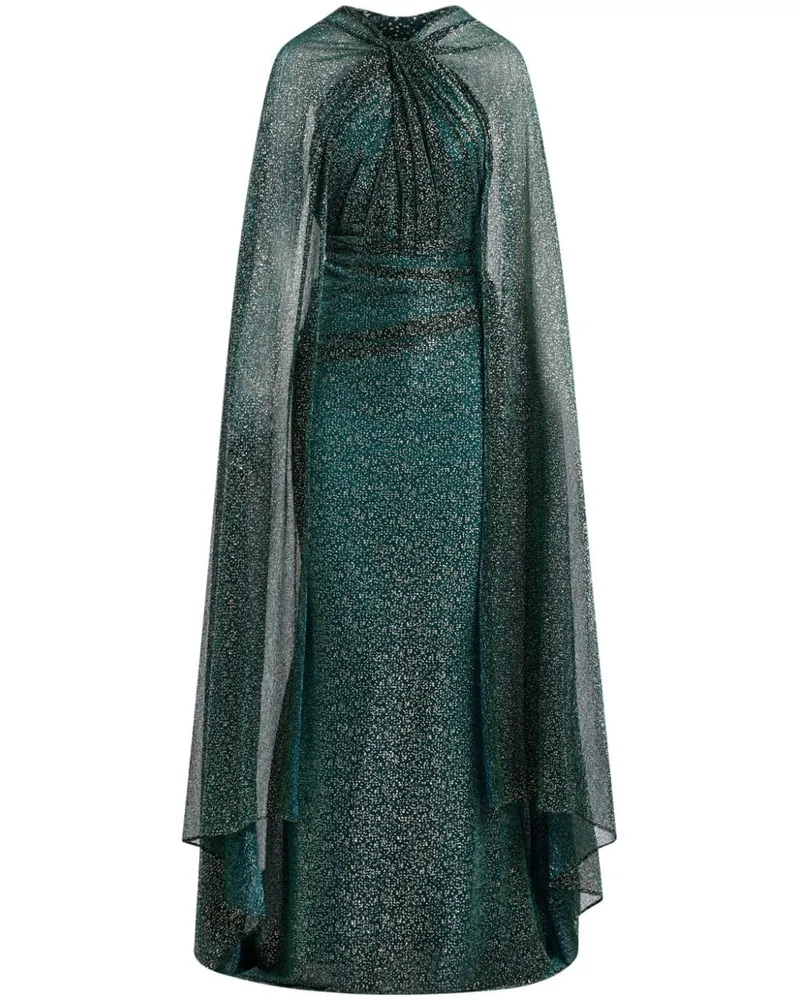 Talbot Runhof Abendkleid mit Strassverzierung - Grün Grün