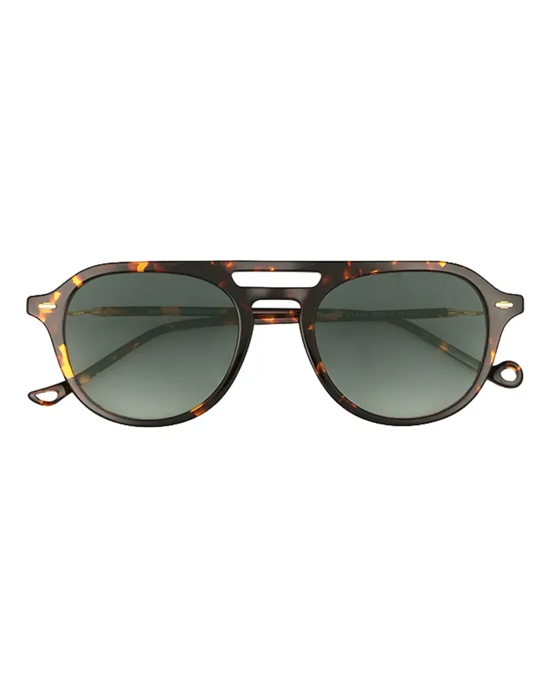 Eyepetizer Doppelsteg-Sonnenbrille in Schildpattoptik - Braun Braun