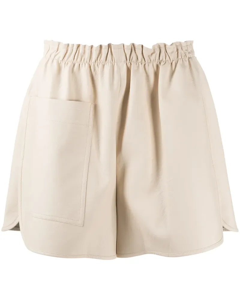 Stella McCartney Shorts mit hohem Bund - Nude Nude