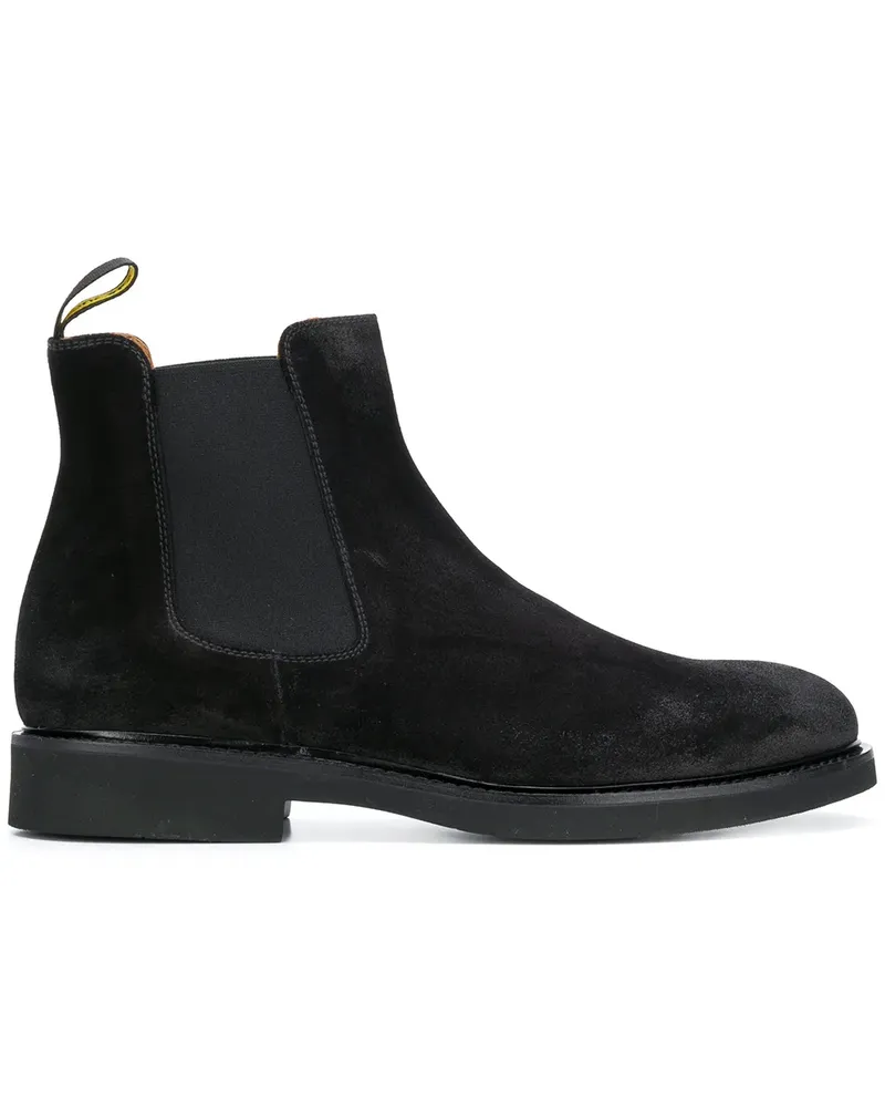 Doucal´s Klassische Chelsea-Boots - Schwarz Schwarz