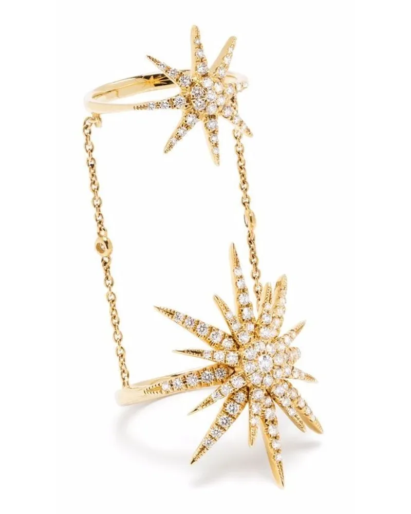 DJULA 18kt Gelbgoldring mit Diamanten Gold