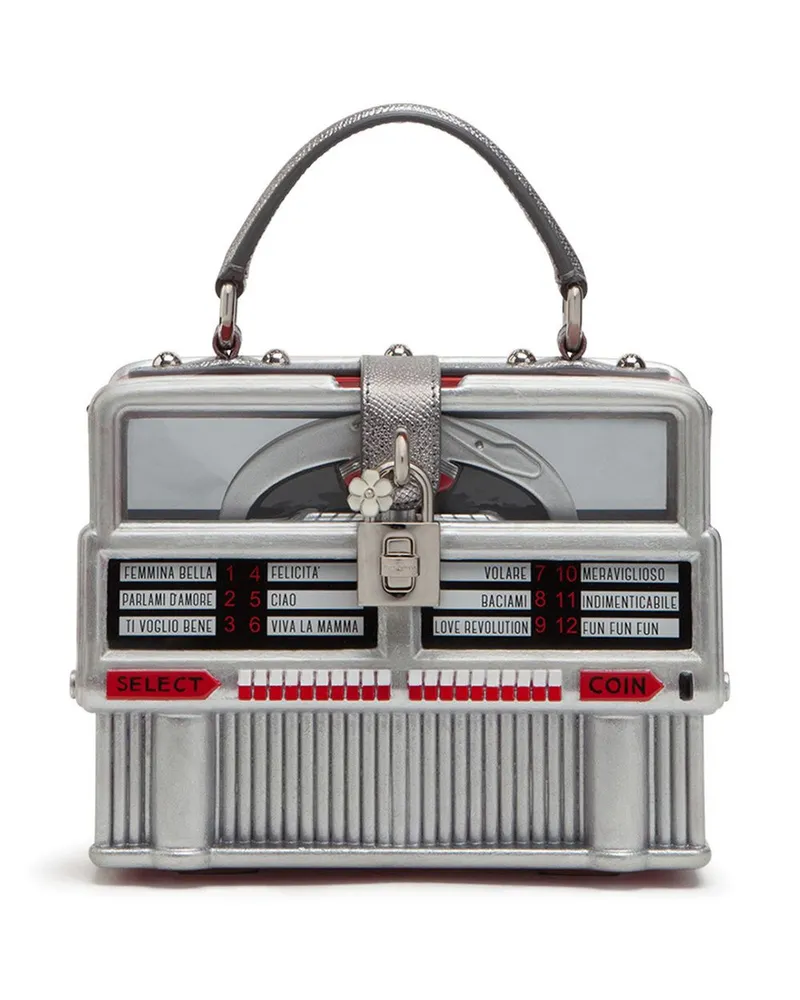 Dolce & Gabbana Juke-box Dolce Box-Handtasche - Silber Silber