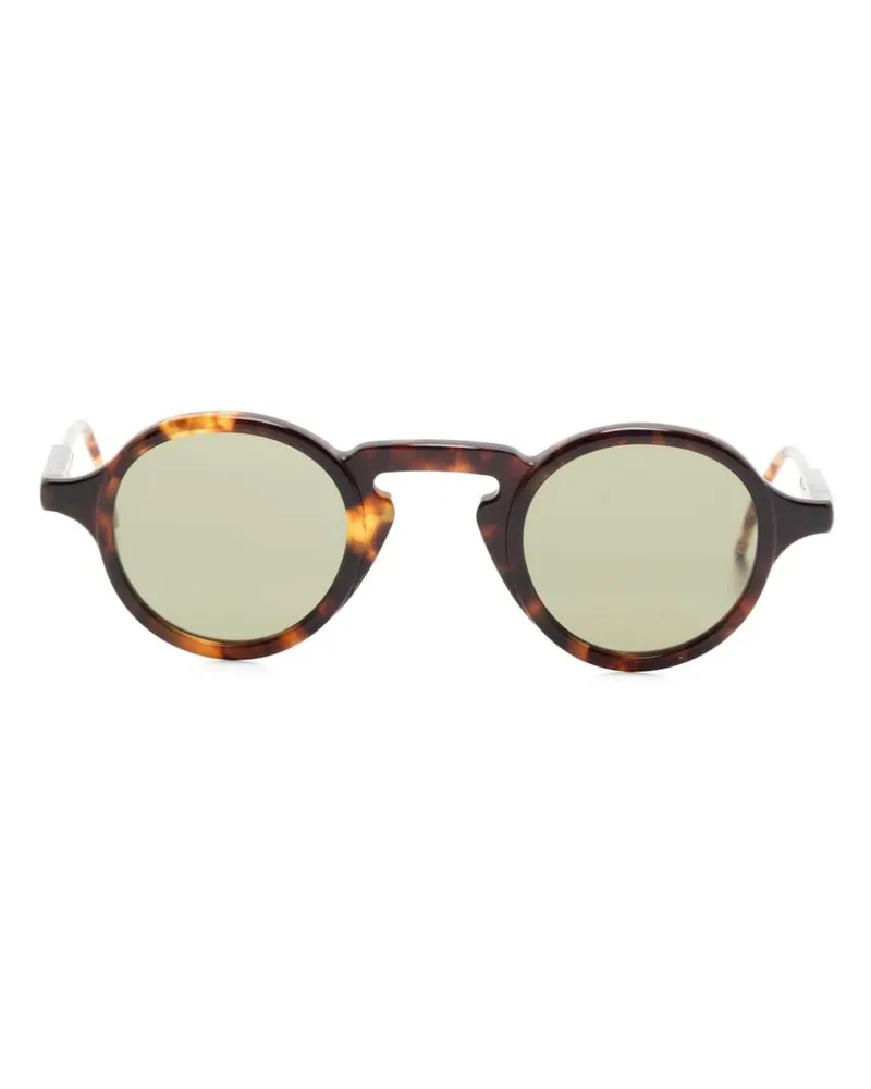 Thom Browne Sonnenbrille mit rundem Gestell - Braun Braun